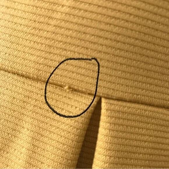 LuLaRoe Amelia dress XXS 00 0 mustard yellow fit & flare pockets light academia - Picture 5 of 7